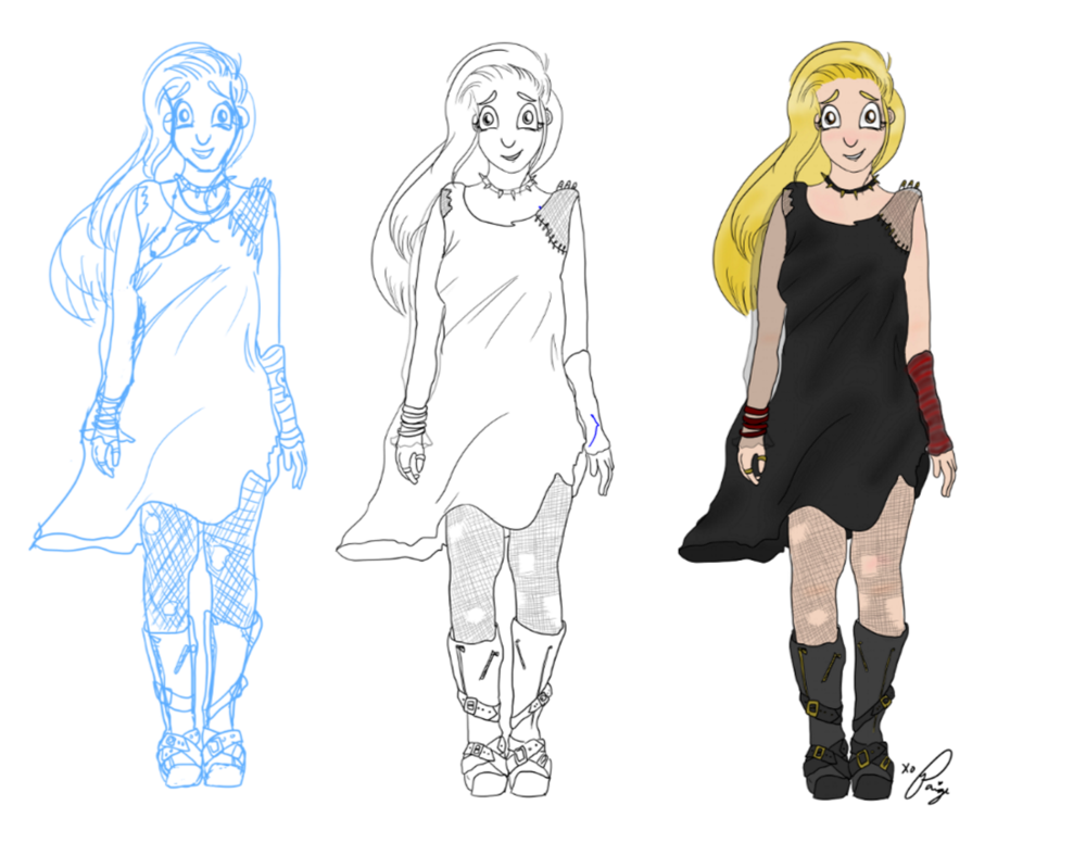  Progress of her character, Isabell! 